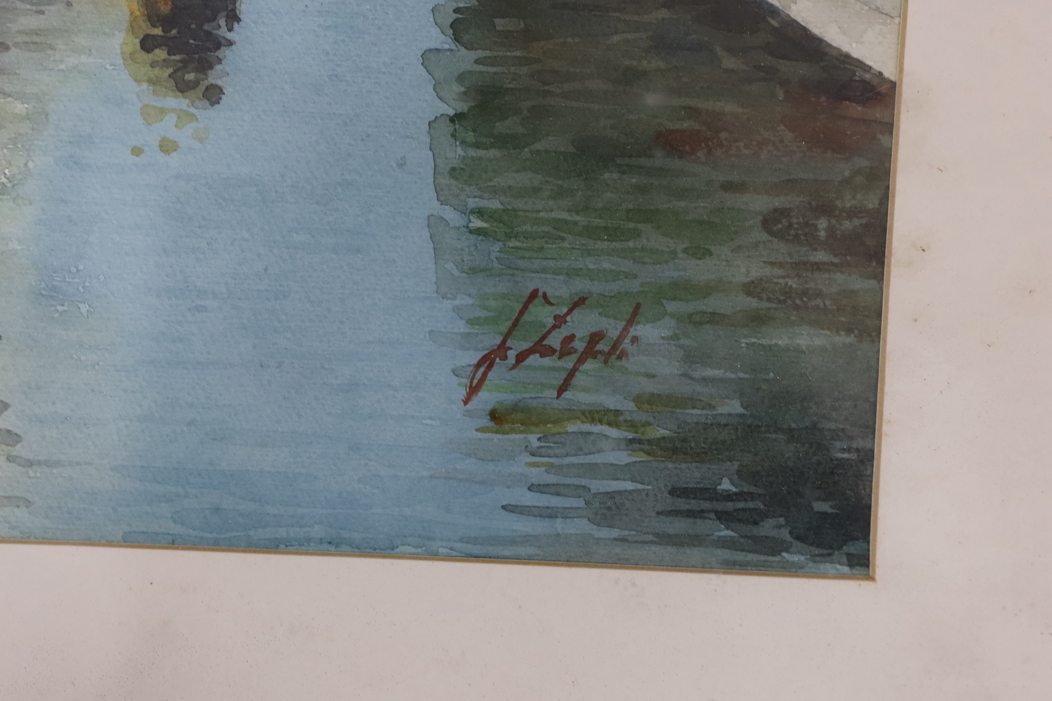 F. Zepli, watercolour, The Bridge of Sighs, Venice, 37 x 28cm